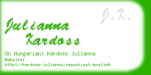 julianna kardoss business card